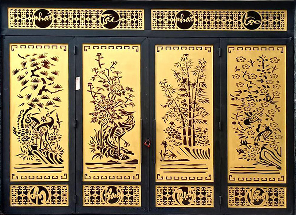 Cắt CNC Hoa văn trang trí
